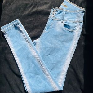Light Blue Faded Skinny Jeans